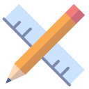 定規とモノサシのイラスト